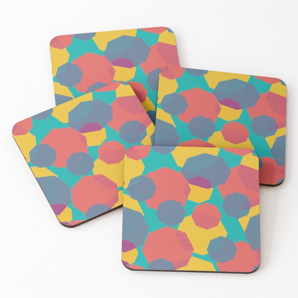 Item preview, Pattern - textured Octagons Carnival color designed and sold by Eejee-SK.