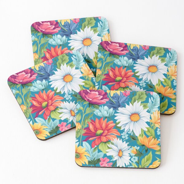 Item preview, Bright Summer Flowers Pattern 3 designed and sold by EpicFoxArt.
