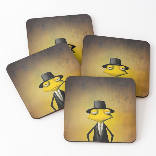 Item preview, Bored Yellow Frog in His Black Hat designed and sold by YoPedro.