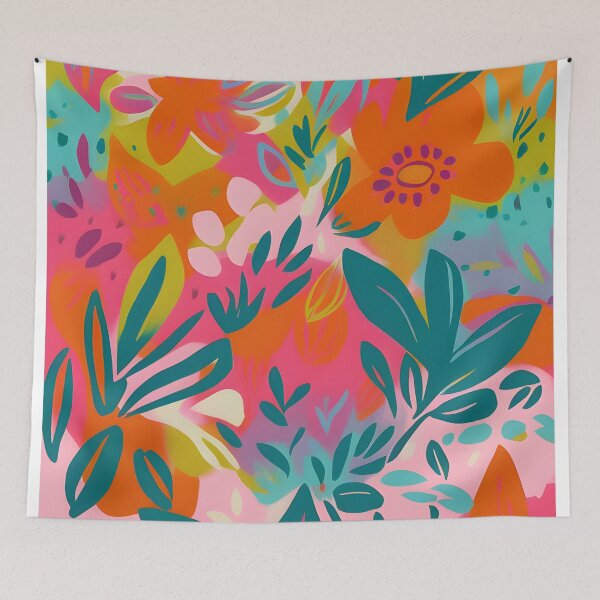 Item preview, summer flower abstract pattern colorful pattern gift for her designed and sold by LuisaYas.