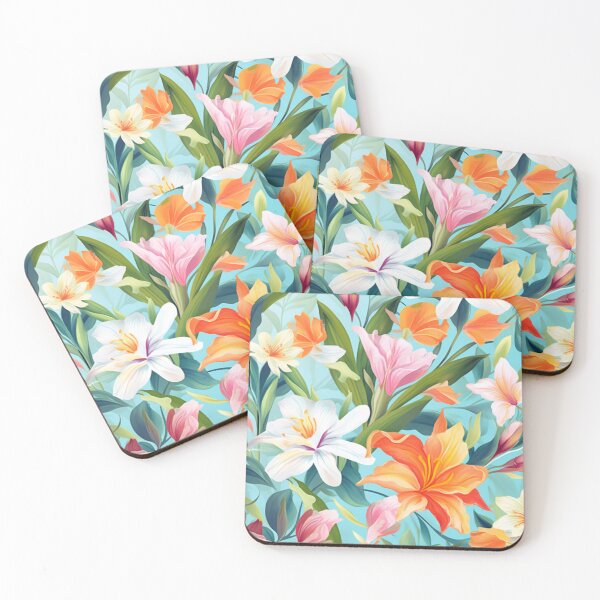 Item preview, Pastel Summer Flowers Pattern 2 designed and sold by EpicFoxArt.