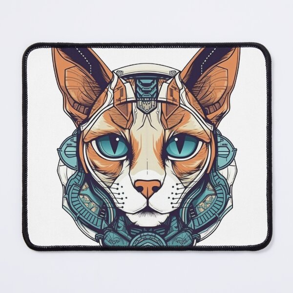 Item preview, Tech Tee - Innovative High-Tech Design for Stylish Cat designed and sold by DooodleGod.