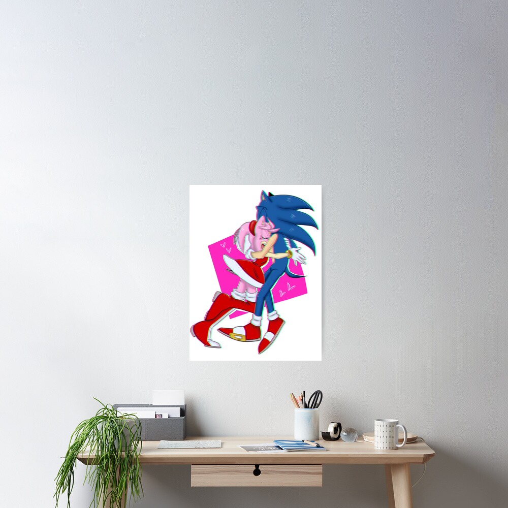 SonAmy Hug Poster for Sale by ozzybae