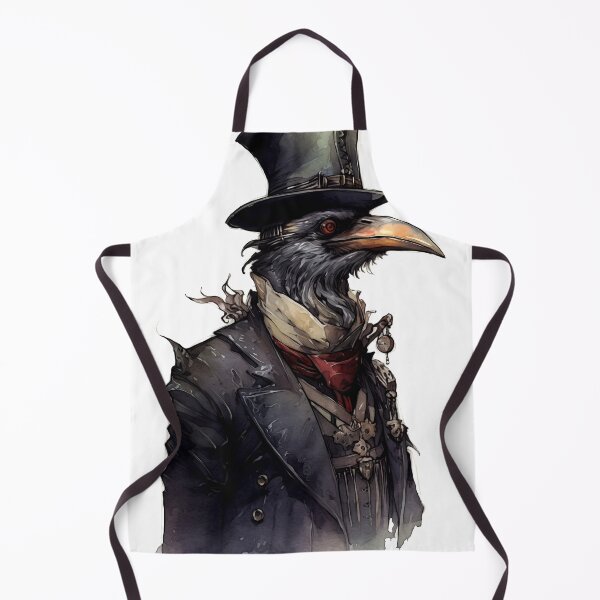 Item preview, Crow Animal Clipart, French Steampunk Animal, Mechanical Beast Art, Clockwork Creature, Gear Animal, Steam Wall Watercolor Art designed and sold by CoolorPainting.