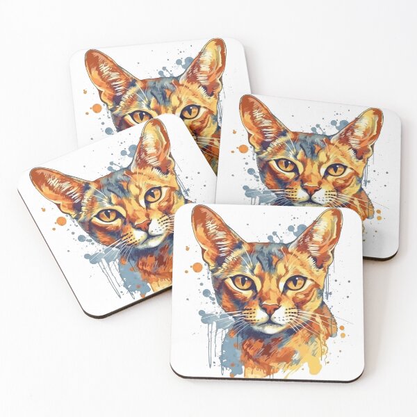 Item preview, Abyssinian Impressionistic Cat Portrait: Custom Artwork by Abyss Artistry designed and sold by DooodleGod.