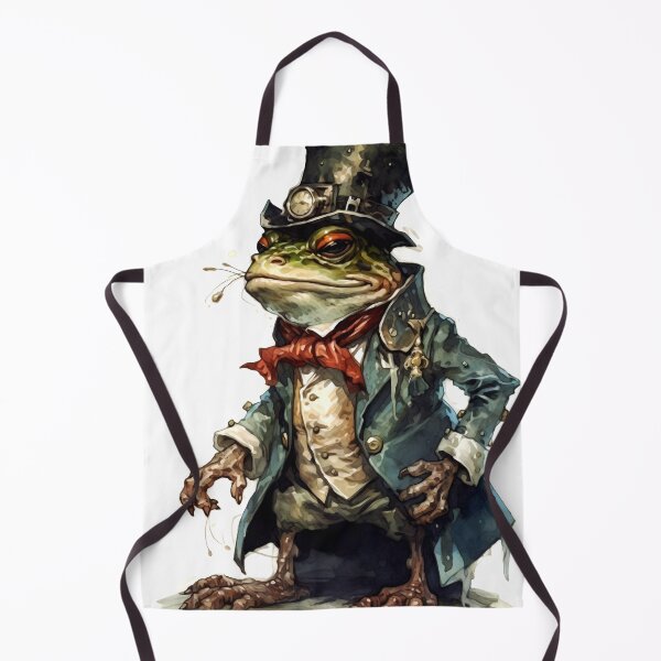 Item preview, Frog Animal Clipart, French Steampunk Animal, Mechanical Beast Art, Clockwork Creature, Gear Animal, Steam Wall Watercolor Art designed and sold by CoolorPainting.