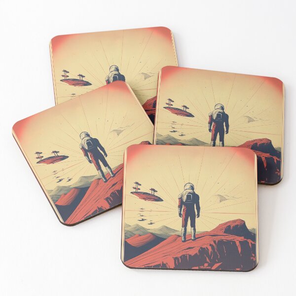 Item preview, Mars Inspired Travel Poster Illustration designed and sold by EverettAtlas.