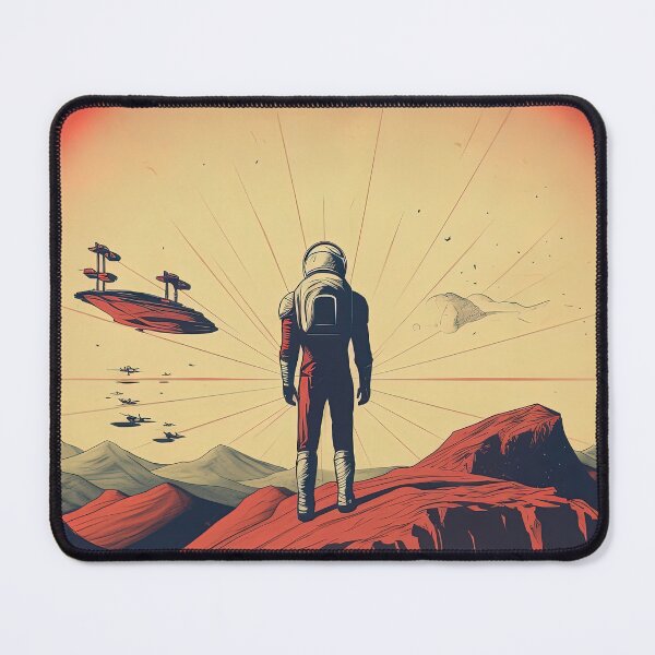 Item preview, Mars Inspired Travel Poster Illustration designed and sold by EverettAtlas.