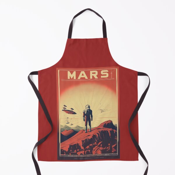 Item preview, Mars Inspired Travel Poster Illustration designed and sold by EverettAtlas.