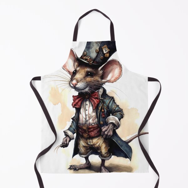 Item preview, Mouse Animal Clipart, French Steampunk Animal, Mechanical Beast Art, Clockwork Creature, Gear Animal, Steam Wall Watercolor Art designed and sold by CoolorPainting.