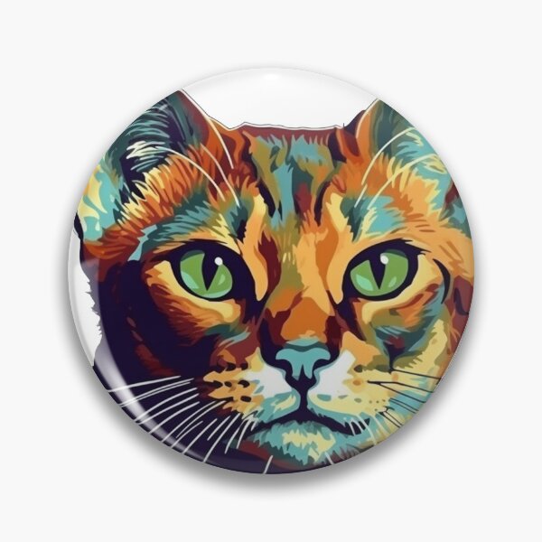 Artikelvorschau, Abyssinian Playful Feline Essence Art: Impressionistic Painting entworfen und verkauft von DooodleGod.