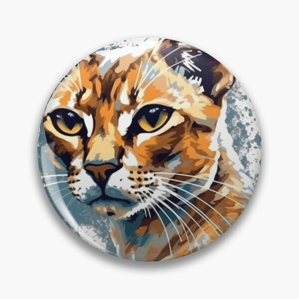 Artikelvorschau, Abyssinian Impressions - Feline Art Cleverly Capturing Cat's Impression in an Impressionistic Style entworfen und verkauft von DooodleGod.