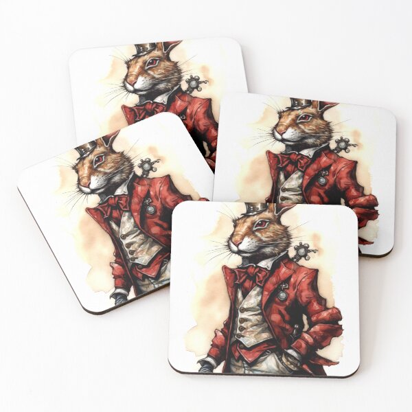 Item preview, Rabbit Animal Clipart, French Steampunk Animal, Mechanical Beast Art, Clockwork Creature, Gear Animal, Steam Wall Watercolor Art designed and sold by CoolorPainting.