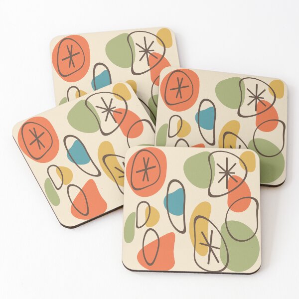 Item preview, Retro Abstract Art Rocks Multicolored 1 designed and sold by thepixelgarden.