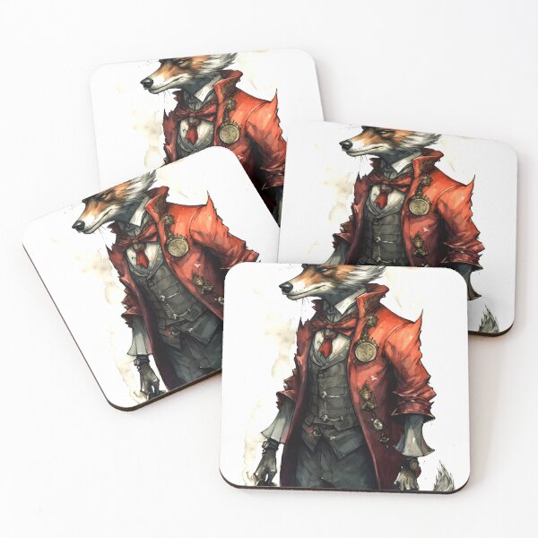 Item preview, Wolf Animal Clipart, French Steampunk Animal, Mechanical Beast Art, Clockwork Creature, Gear Animal, Steam Wall Watercolor Art designed and sold by CoolorPainting.