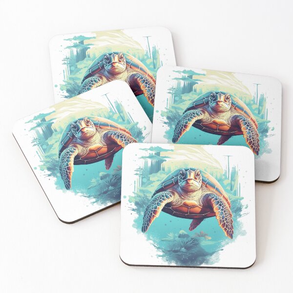 Item preview, Serene Underwater Turtle designed and sold by MuseOfMilo.