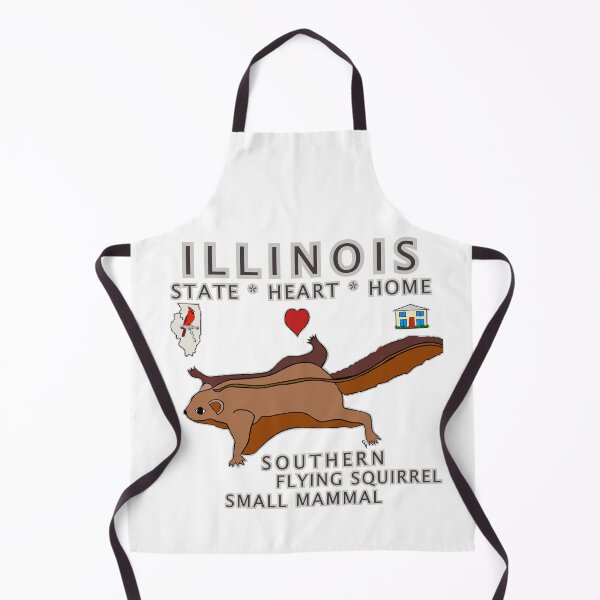 Item preview, Illinois - Southern Flying Squirrel - State, Heart, Home - small mammal designed and sold by Colleen Macomber.
