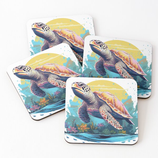 Item preview, Serene Underwater Turtle designed and sold by MuseOfMilo.