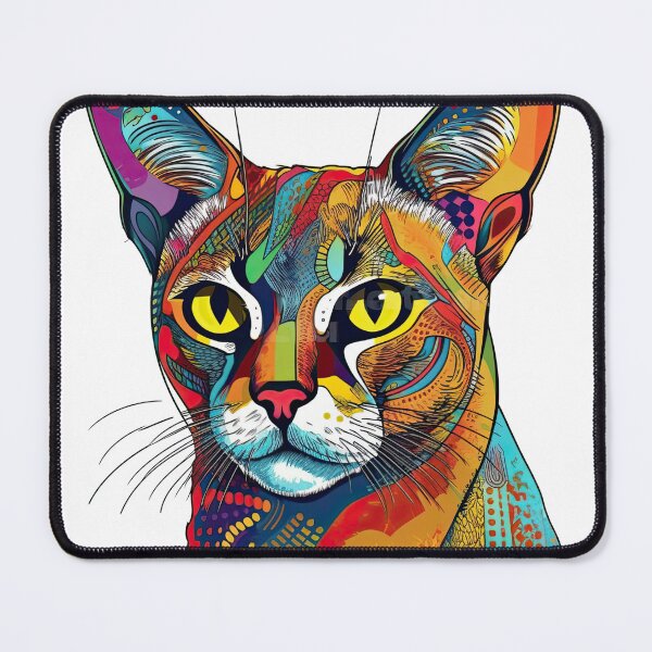 Item preview, Personalized Fastener Closure Cat Breed Pop-art Design - Abyssinian Aesthetics Delight Feline designed and sold by DooodleGod.
