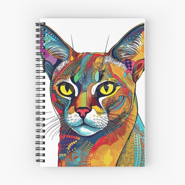 Item preview, Personalized Fastener Closure Cat Breed Pop-art Design - Abyssinian Aesthetics Delight Feline designed and sold by DooodleGod.