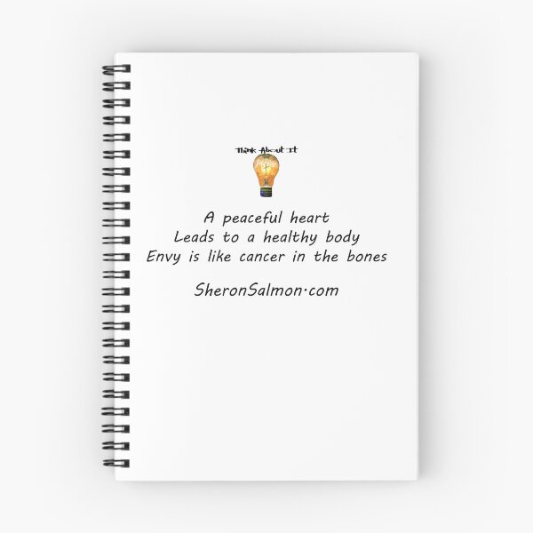 Item preview, A peaceful heart leads to a healthy body.  Envy is like cancer in the bones. designed and sold by IAMthinker.