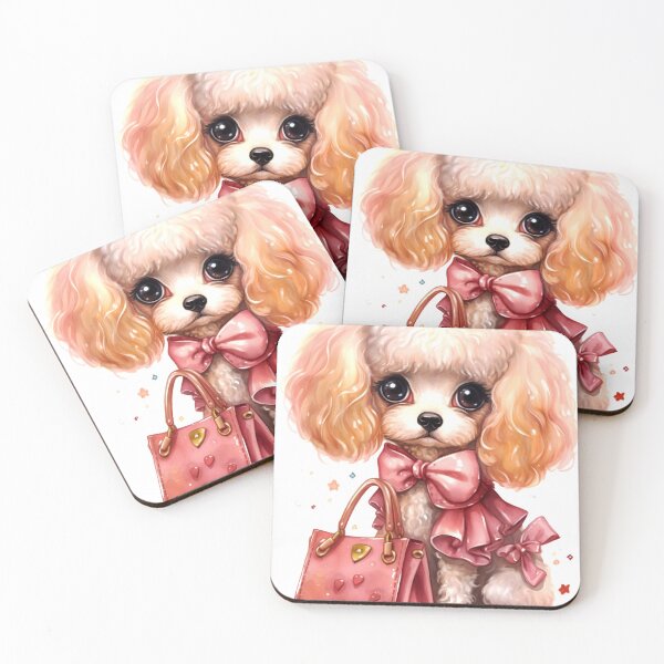 Item preview, Poodle Dog Clipart, Dog with Purse, Fashionable Dog Art, Stylish Pup, Designer Dog, Chic Canine, Purse Pooch, Watercolor Art designed and sold by CoolorPainting.