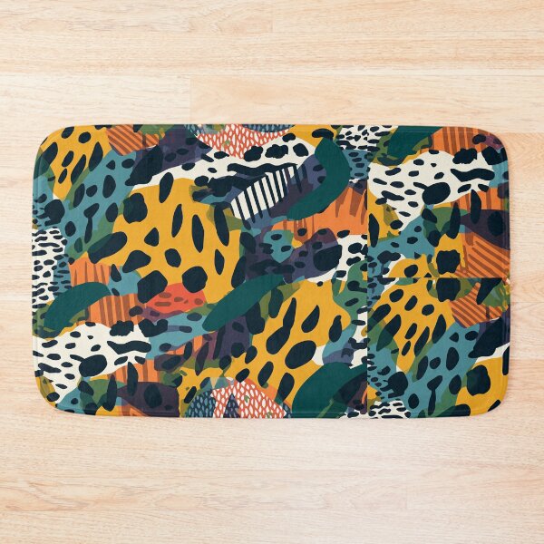 Item preview, Abstract dotted patterns in multi colors art tile  designed and sold by Victornewyork.