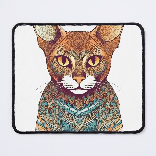 Item preview, Vintage Feline-Friendly Cat Breed Print - Sophisticated Abyssinian Watercolor designed and sold by DooodleGod.