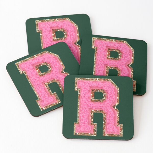Item preview, R - Bubblegum Glitter Varsity Letter Patches designed and sold by rishimarfawziya.