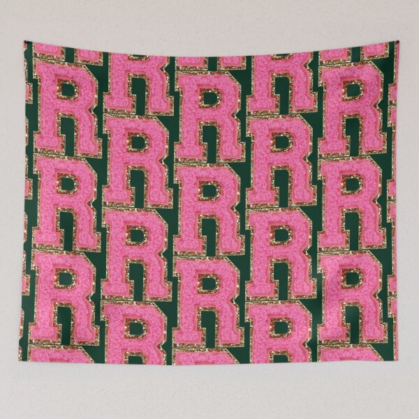 Item preview, R - Bubblegum Glitter Varsity Letter Patches designed and sold by rishimarfawziya.