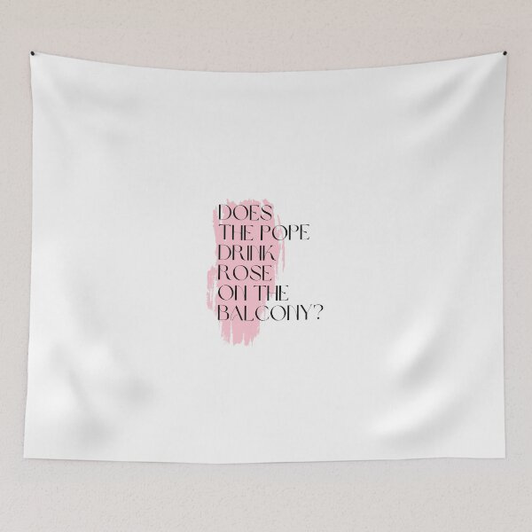 Item preview, does the pope drink rose on the balcony? - pink  designed and sold by lohtus.