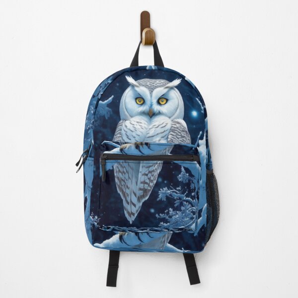 Item preview, Copy of Luminescent Guardian: White Owl Perched on a Snowy Tree Branch designed and sold by AFUNARTZ.