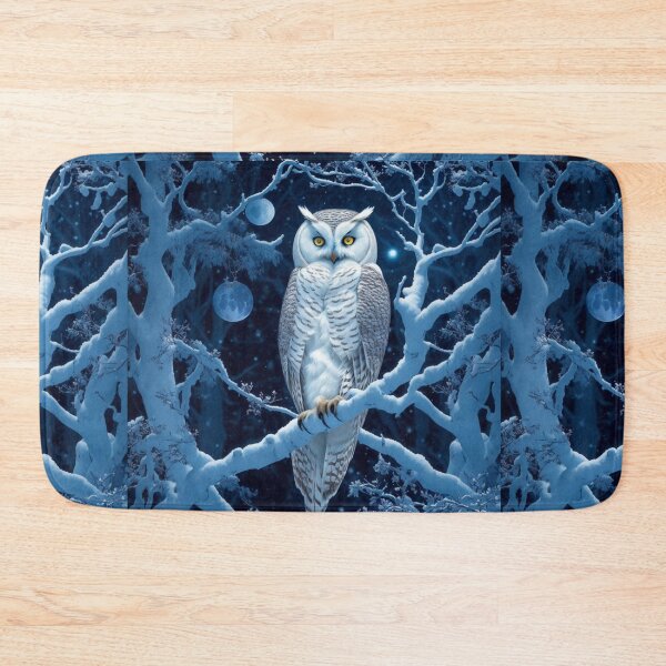Item preview, Copy of Luminescent Guardian: White Owl Perched on a Snowy Tree Branch designed and sold by AFUNARTZ.