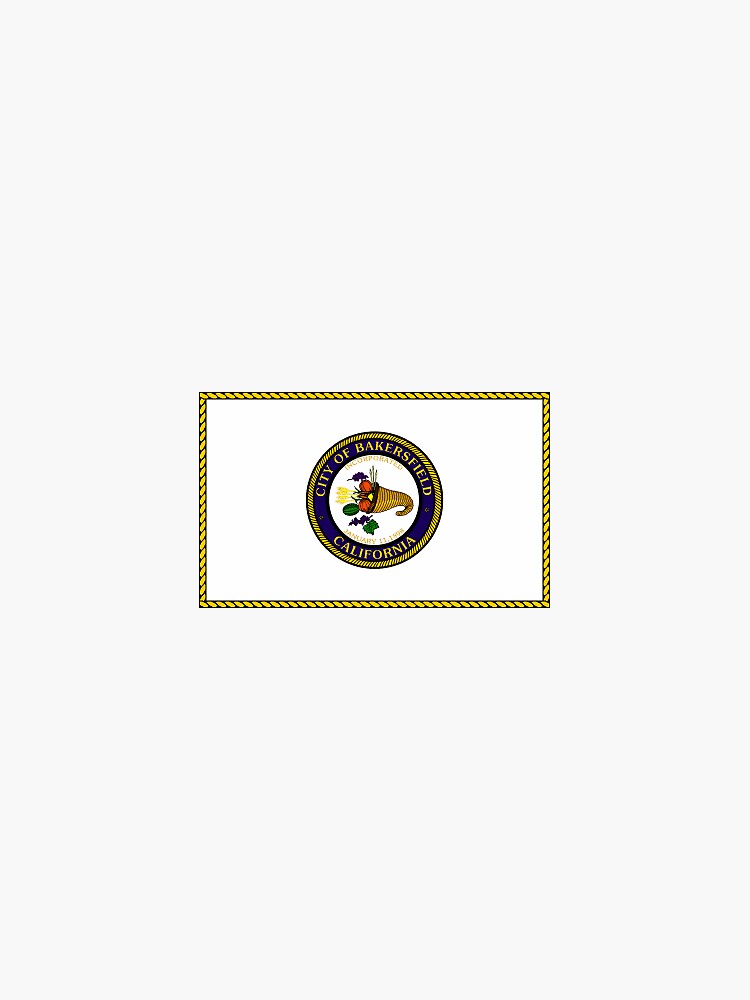 "Flag of Bakersfield, California" Sticker by PZAndrews Redbubble