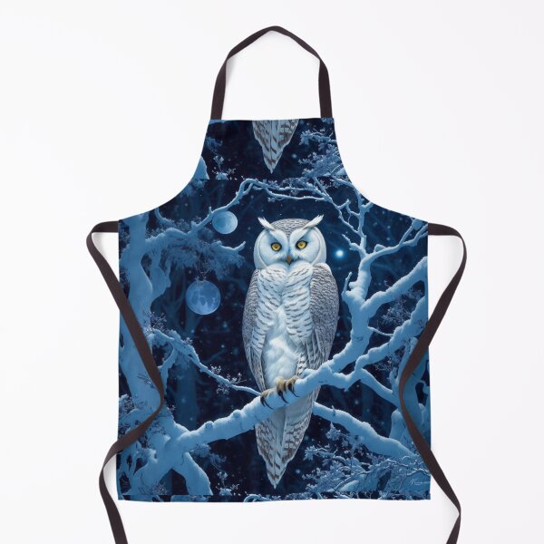 Item preview, Copy of Luminescent Guardian: White Owl Perched on a Snowy Tree Branch designed and sold by AFUNARTZ.