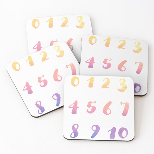 Item preview, Watercolour Numbers 1-10 | Kids Baby Classroom Number Counting Poster  designed and sold by cozycollages.