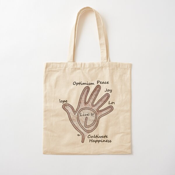 Leave Your Imprint - Hand Path 2 Cotton Tote Bag