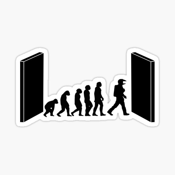 Evolution de Kubrick Sticker