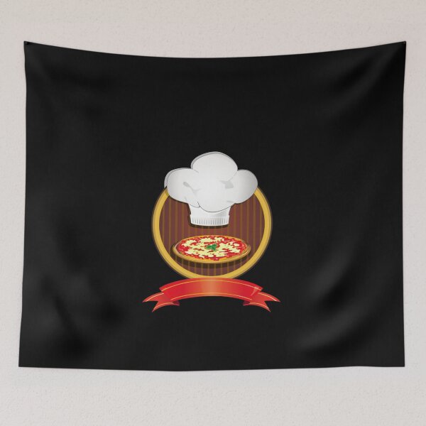 Item preview, pizza and chef's hat  designed and sold by ChristMailander.