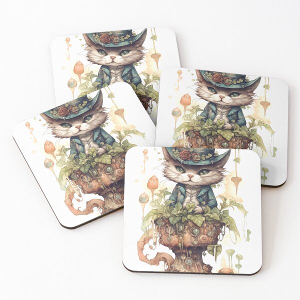 Item preview, Fantasy Cat Clipart, Mythical Feline Imagery, Magic Kitten Designs, Enchanted Cat Illustrations, Fairy Tale Kitty Art designed and sold by CoolorPaint.