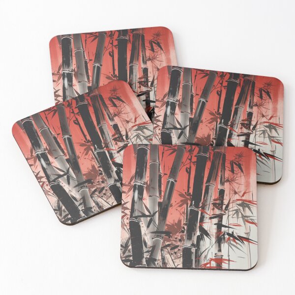 Item preview, red and black bamboo designed and sold by avisionarts23.