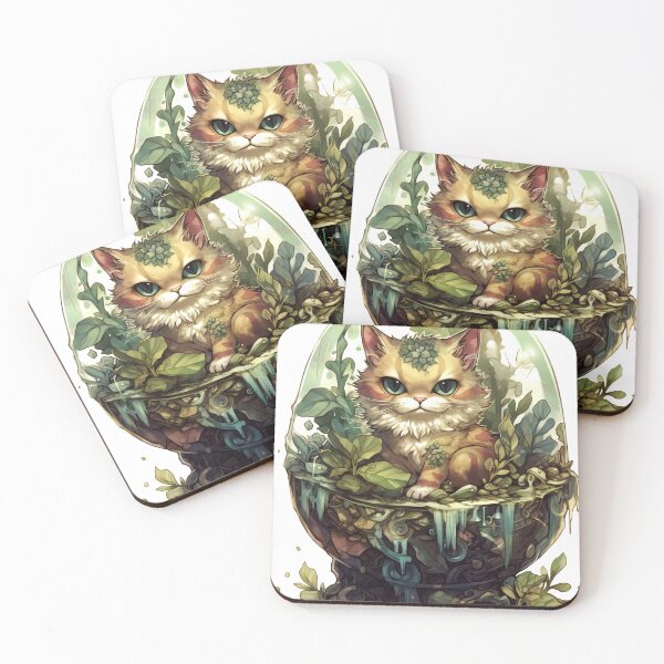 Item preview, Fantasy Cat Clipart, Mythical Feline Imagery, Magic Kitten Designs, Enchanted Cat Illustrations, Fairy Tale Kitty Art designed and sold by CoolorPaint.