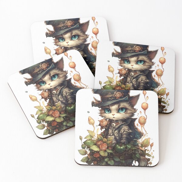 Item preview, Fantasy Cat Clipart, Mythical Feline Imagery, Magic Kitten Designs, Enchanted Cat Illustrations, Fairy Tale Kitty Art designed and sold by CoolorPaint.