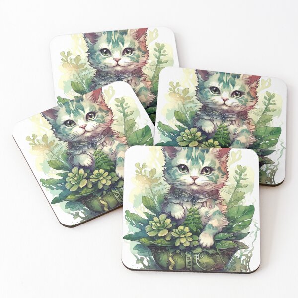 Item preview, Fantasy Cat Clipart, Mythical Feline Imagery, Magic Kitten Designs, Enchanted Cat Illustrations, Fairy Tale Kitty Art designed and sold by CoolorPaint.