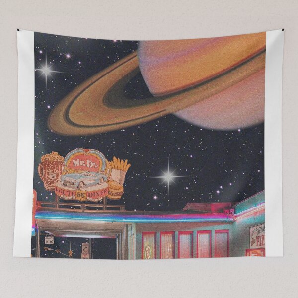 Item preview, Diner in Space Surreal Collage designed and sold by beRryGovinDa.