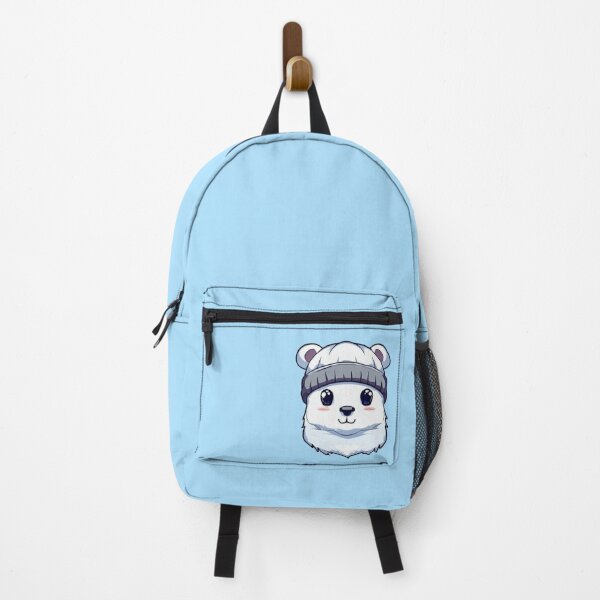 Item preview, Arctic Charm: Sweet Polar Bear Sporting a Cold-Weather Hat designed and sold by JS-StyleWhirl.