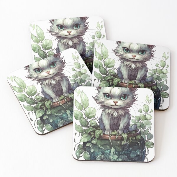 Item preview, Fantasy Cat Clipart, Mythical Feline Imagery, Magic Kitten Designs, Enchanted Cat Illustrations, Fairy Tale Kitty Art designed and sold by CoolorPaint.