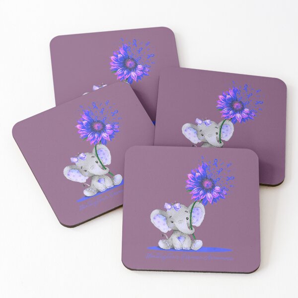 Item preview, Cute Elephant Sunflower Huntington's Disease Awareness 	 	 designed and sold by qwqilfdlu35.