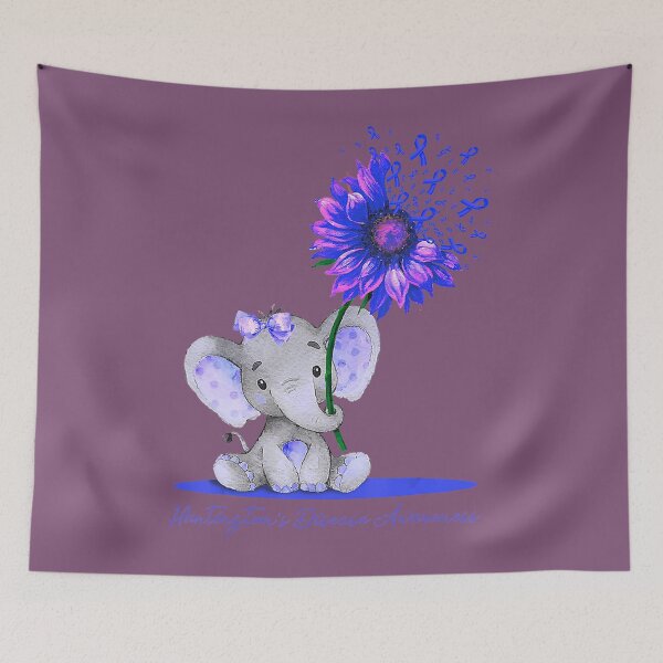 Item preview, Cute Elephant Sunflower Huntington's Disease Awareness 	 	 designed and sold by qwqilfdlu35.