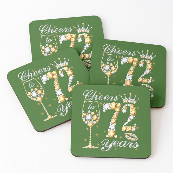 Item preview, Cheers To 72 Years Old Happy 72th Birthday Queen Drink Wine 	 	 designed and sold by ytfekbdw78.